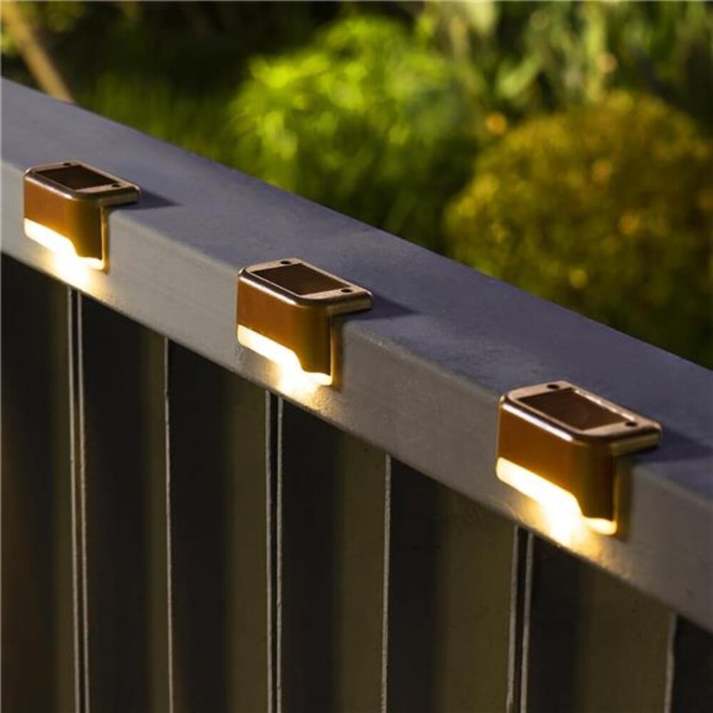 Solar Deck Lights Outdoor 16 Pack, Solar Step Lights Waterproof Led Solar lights